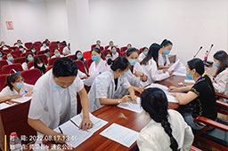 我校于8月17日在师宗县组织举办健康管理师一期理论及实操考试